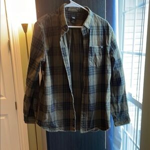 Vans Men's Plaid Jacket - Green and Black